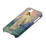 Vintage Religion, Jesus Walking on Water Portrait iPhone 5 Cases