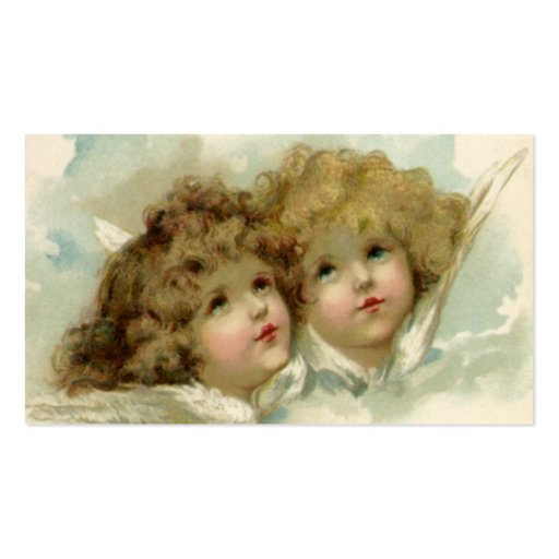 Vintage Religion, Victorian Christmas Angels Business Cards (front side)