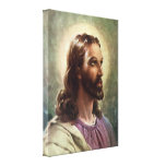 Vintage Religious People, Portrait of Jesus Christ Stretched Canvas Prints