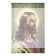 Vintage Religious People, Portrait of Jesus Christ Customized Stationery