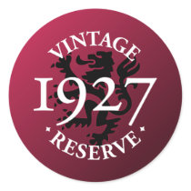 Vintage Reserve 1927 stickers by snizzle Vintage Reserve 1927 stickers