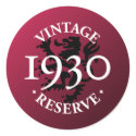 Vintage Reserve 1930 stickers