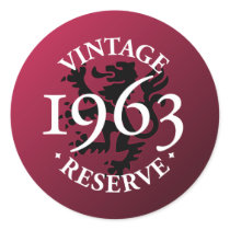 Vintage Reserve 1963 stickers by snizzle Vintage Reserve 1963 stickers