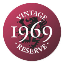 Vintage Reserve 1969 stickers by snizzle Vintage Reserve 1969 stickers