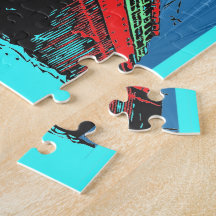 Vintage / Retro Art Deco Travel Design Product Puzzle