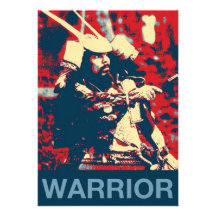 Vintage Retro Cool Samurai Warrior Martial Artist Announcements