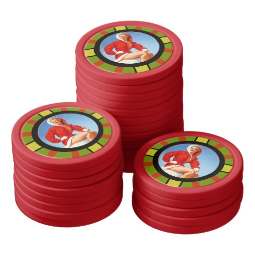 Girl poker chips