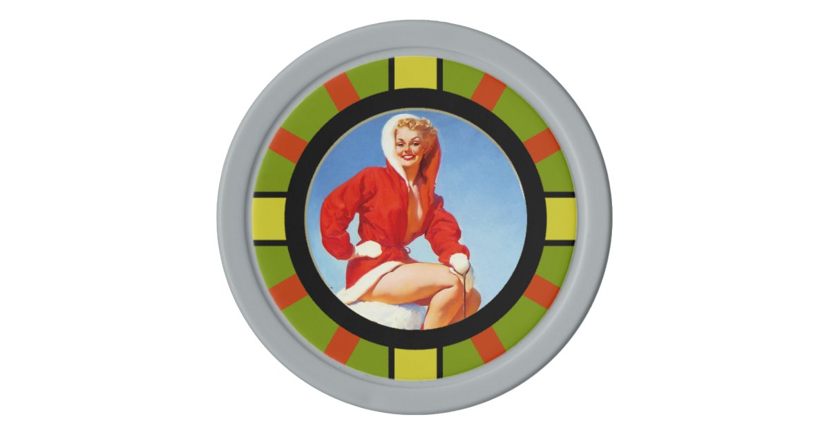 Girl poker chips