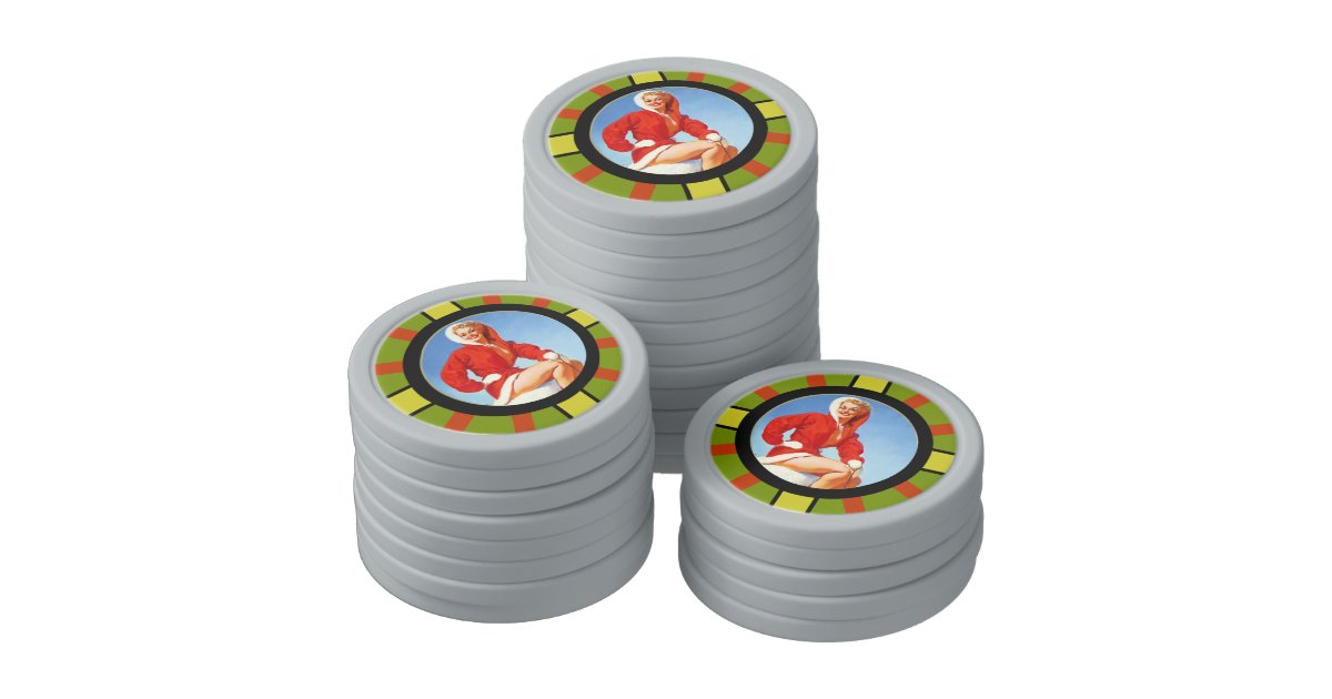 Girl poker chips