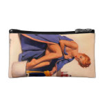 Vintage Retro Gil Elvgren Foot Spa Pin Up Girl Cosmetic Bag