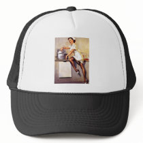 Vintage Retro Gil Elvgren Nurse Pin Up Girl Hat
