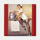 Vintage Retro Gil Elvgren Nurse Pin Up Girl Refrigerator Magnet