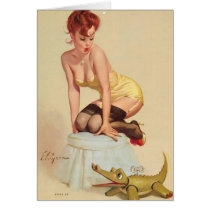Vintage Retro Gil Elvgren Pin Up Girl Cards by vintagegiftmall Vintage Retro Gil Elvgren Pin Up Girl Cards