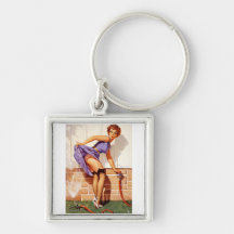 Vintage Retro Gil Elvgren Pin Up Girl Key Chains