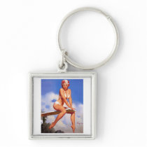 Vintage Retro Gil Elvgren Pin Up Girl Key Chains