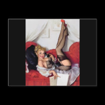 Vintage Retro Gil Elvgren Pin Up Girl Post Cards