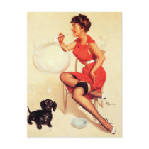 Vintage Retro Gil Elvgren Pin Up Girls Cards postcards