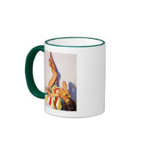 Vintage Retro Gil Elvgren telephone pin up Girl Mugs