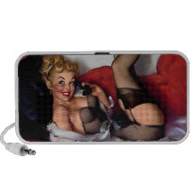 Vintage Retro Gil Elvgren Telephone Pinup girl Speaker System