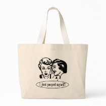 Vintage Retro I Just Pooped Myself bags by bizarretees Vintage Retro I Just Pooped Myself bags