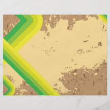 Vintage Retro Lines Layout Custom Flyer