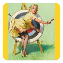 Vintage Retro Pinup Art Gil Elvgren Pin Up Girl Sticker