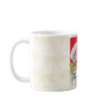 Vintage Retro Santa Reindeers Coffee Cup Mug