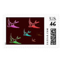 vintage retro sparrows postage