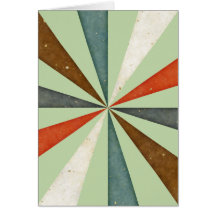 Vintage Retro Swirl On Celery Root Mint Background Cards