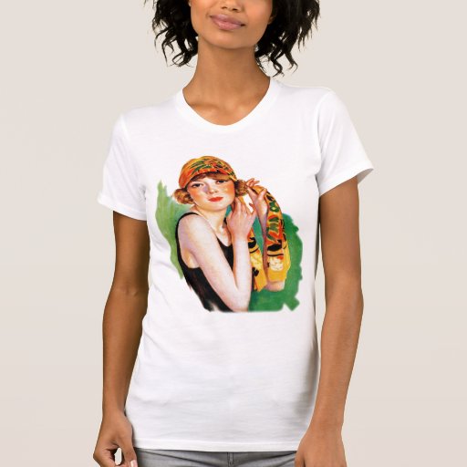 flapper with short shirt
