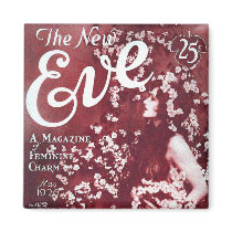 Vintage Retro Women 20s The New Eve Magazine Magnets