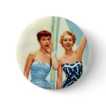 Vintage Retro Women 60s Swimwear Surfs Up! Pin