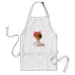 Vintage Retro Women Breakfast Advertising Girl aprons