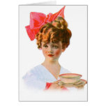 Vintage Retro Women Breakfast Advertising Girl cards