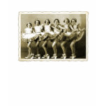 Vintage Retro Women Dancing Queens Girls T Shirt
