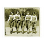 Vintage Retro Women Kitsch Jeans Overalls Girls Post Cards