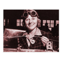 Vintage Retro Women Rosie the Riveter's Sister Post Card