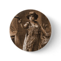 Vintage Retro Women Sideshow Elly De Sarto Pinback Button
