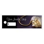 Vintage Rhinestone Lion Jewelry Price Tags Business Card Templates