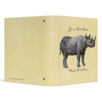 Vintage Rhino Binder