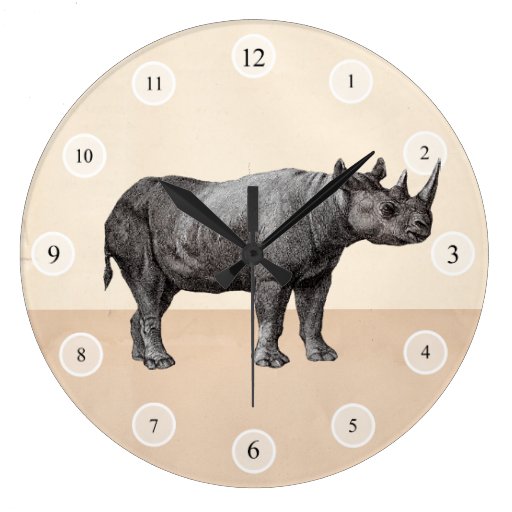 Vintage Rhino Clock