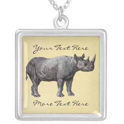 rhino necklace