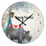 Vintage rhino wall clocks