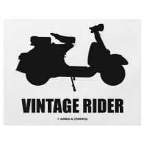 Vintage Rider (Motor Scooter Silhouette) flyers