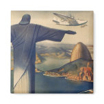 Vintage Rio De Janeiro, Christ the Redeemer Statue magnets