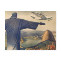 Vintage Rio De Janeiro, Christ the Redeemer Statue Post Cards