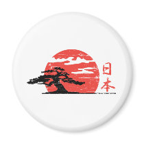 Vintage Rising Sun Magnet