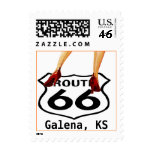 Vintage Road Trip Route 66 Sign Pin-up shoes Stamp