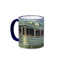 Vintage Roadside Diner mugs by YesterdayCafe Vintage Roadside Diner mugs