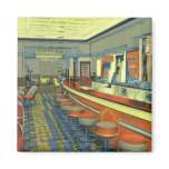 Vintage Roadside Diner Restaurant Magnet